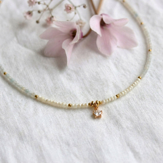 Aquamarine Glow – Halskette