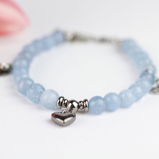 Aqua Clear Bloom – Armband