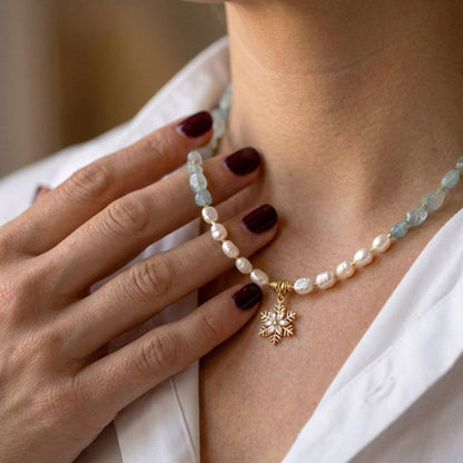 Aquamarine Pearl Spark – Schmuckset