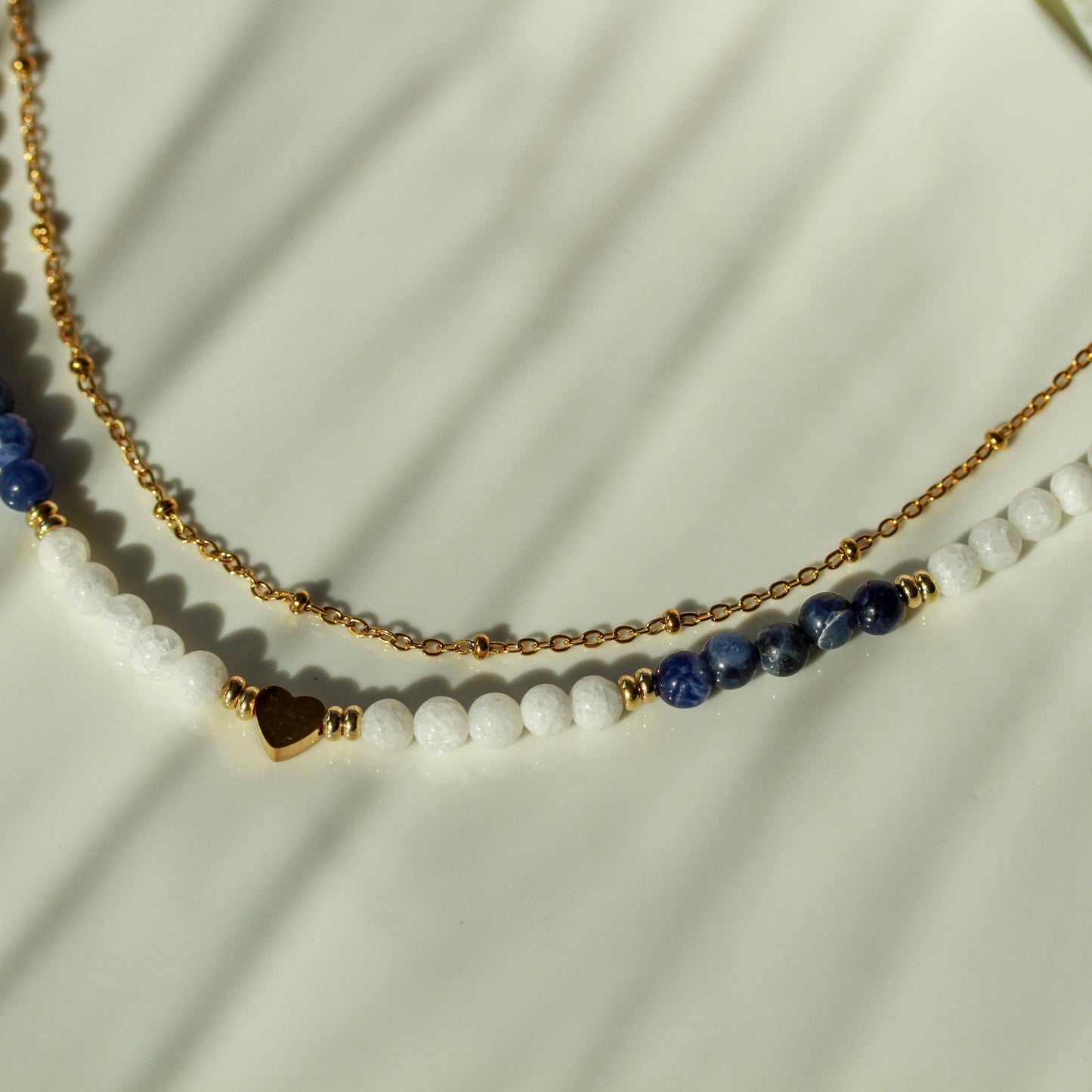 Midnight Lapis – Schmuckset mit Lapis und Muschelperlen
