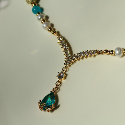 Amazonite Pearl Duo – Schmuckset