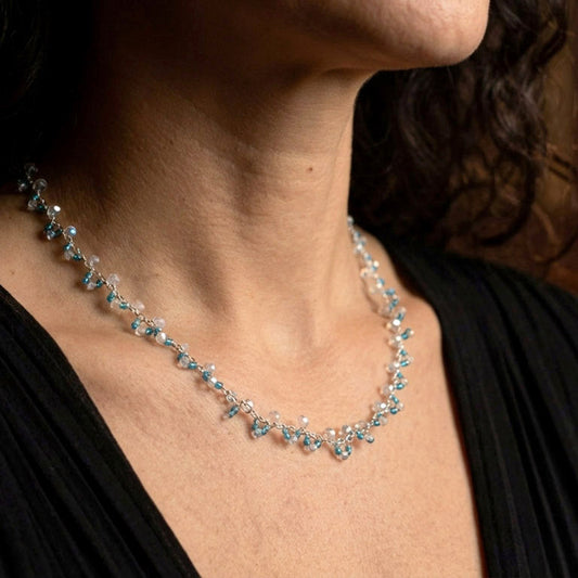Blue Beads – Halskette