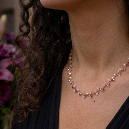 Pink Beads – Halskette