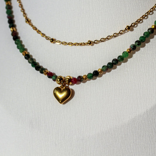 Heart of Zoisite – Halskette