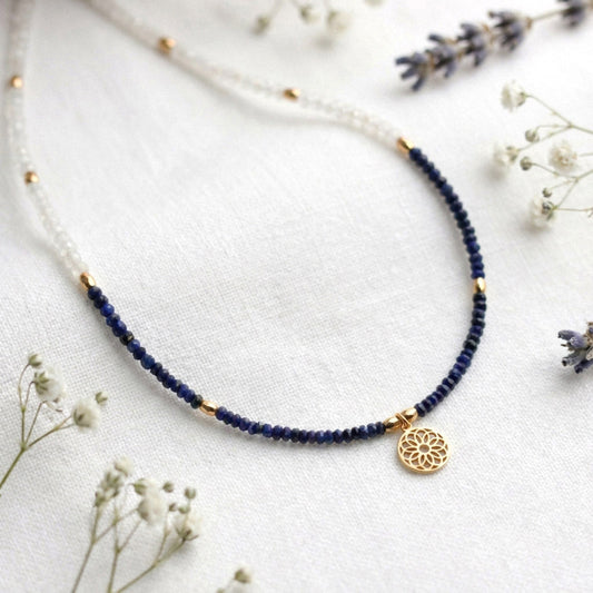 Moonstone Lapis Glow – Choker