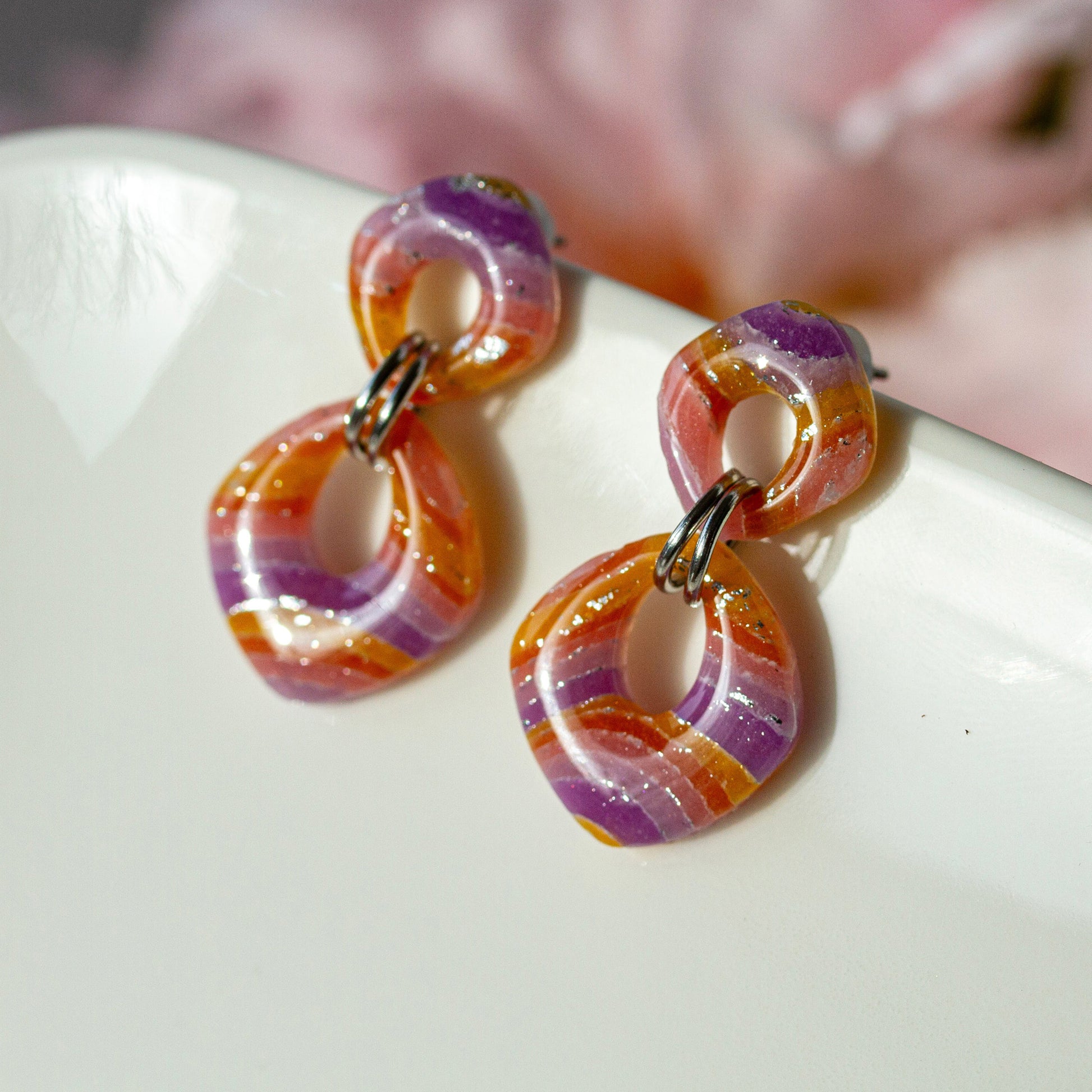 Mystic Sunset Glow – Ohrringe