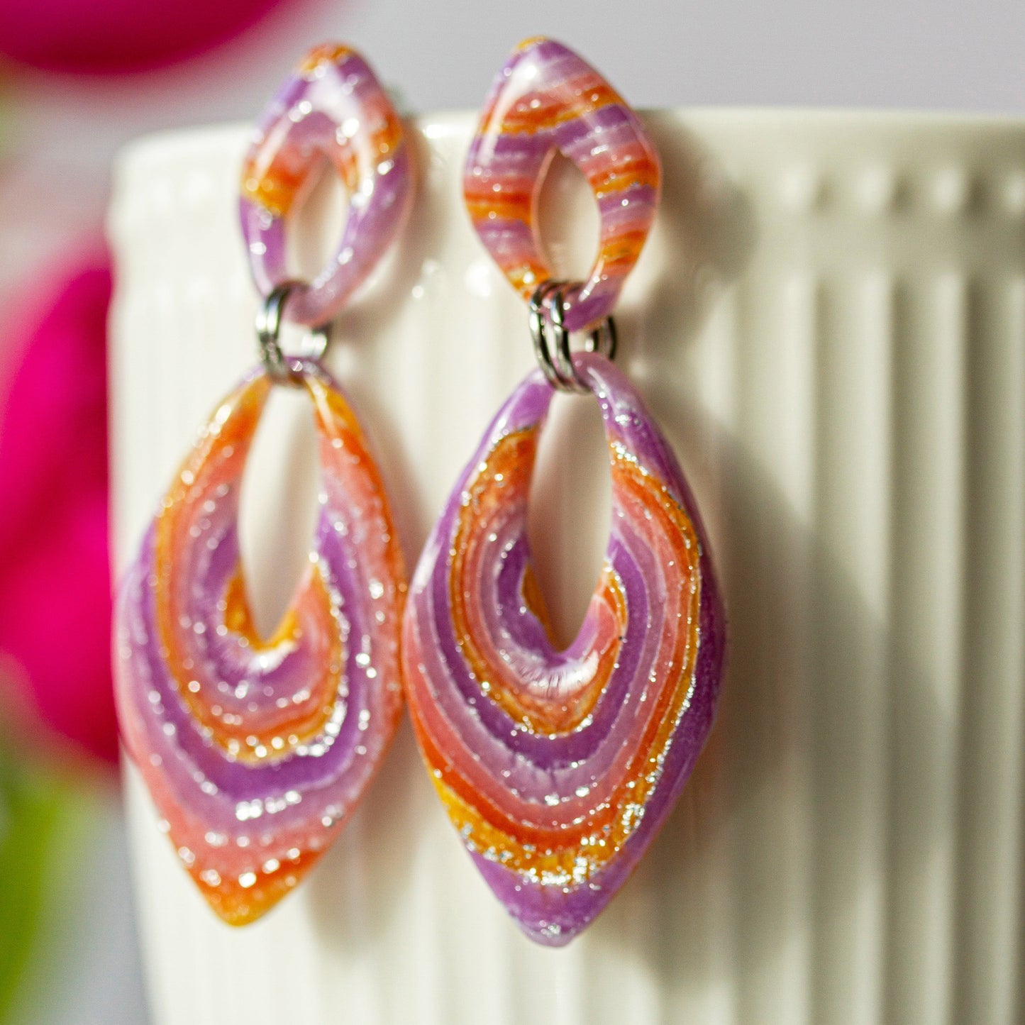 Mystic Sunset Glow – Ohrringe