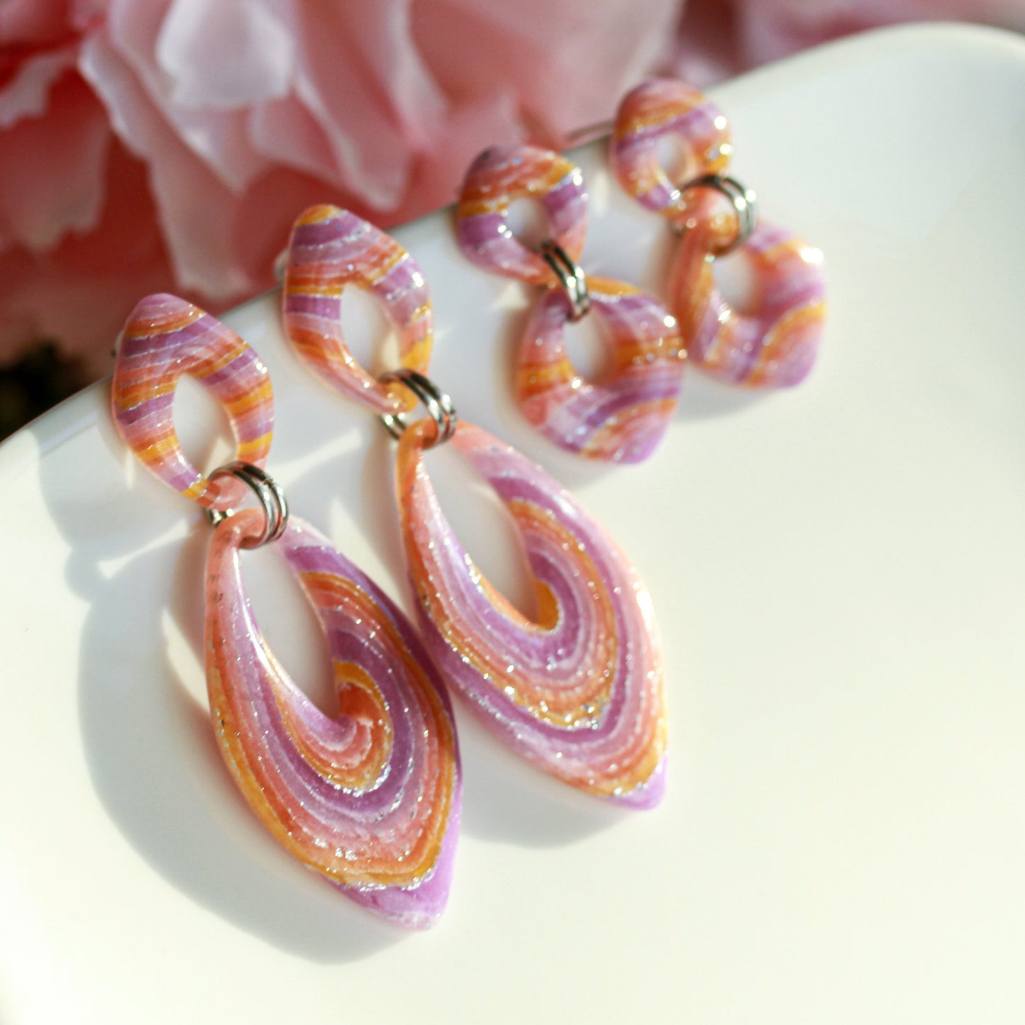 Mystic Sunset Glow – Ohrringe