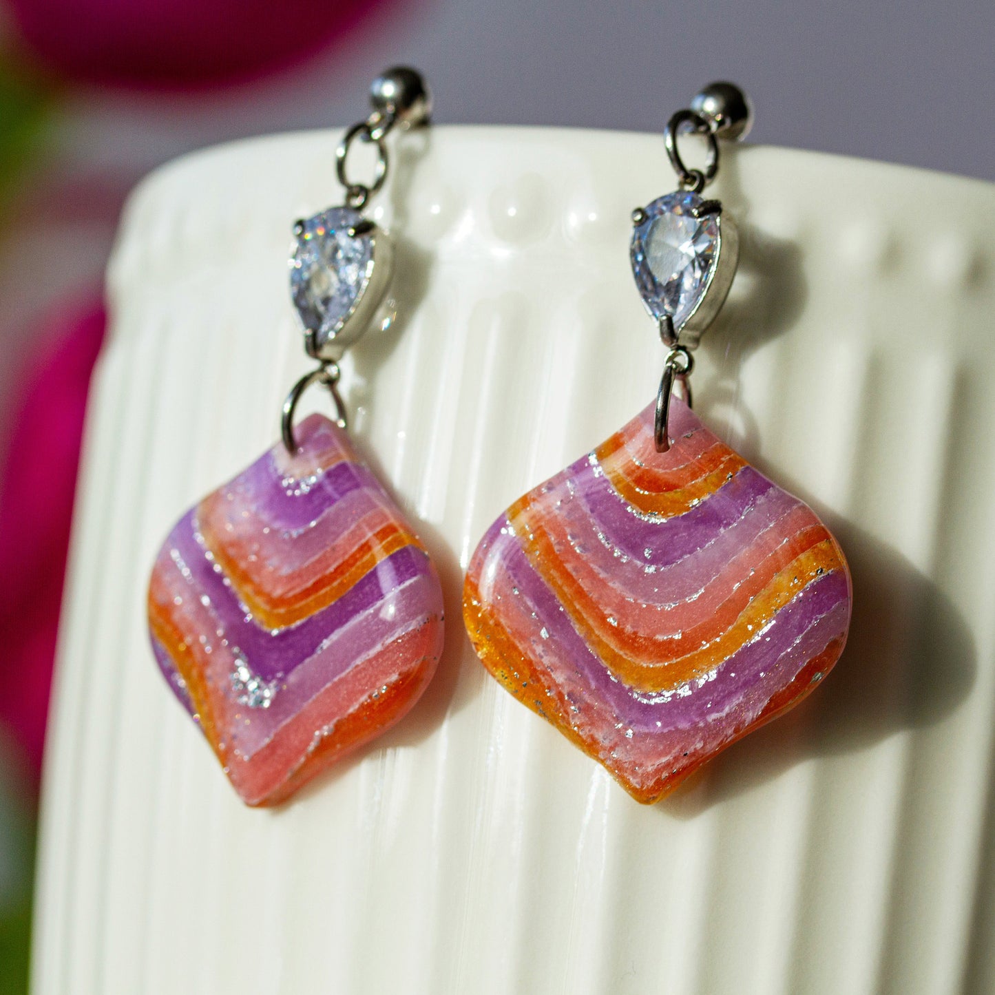 Mystic Sunset Glow – Ohrringe