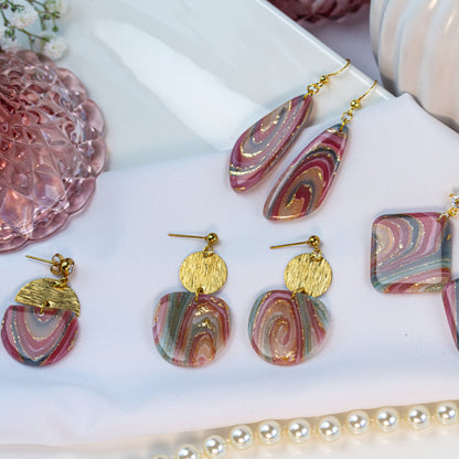 Rose Gilded Marble – Ohrringe