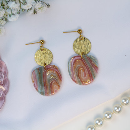 Rose Gilded Marble – Ohrringe
