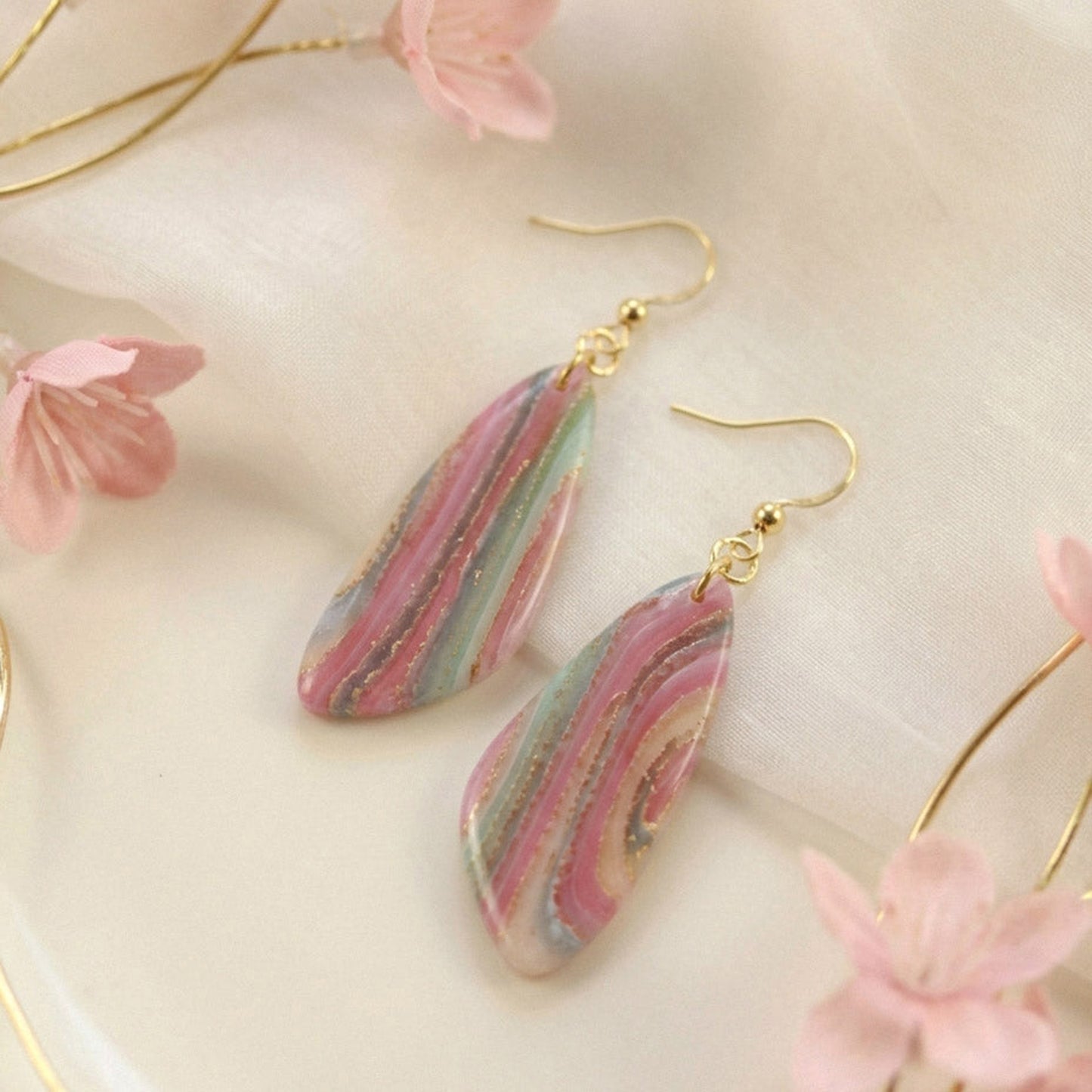 Rose Gilded Marble – Ohrringe