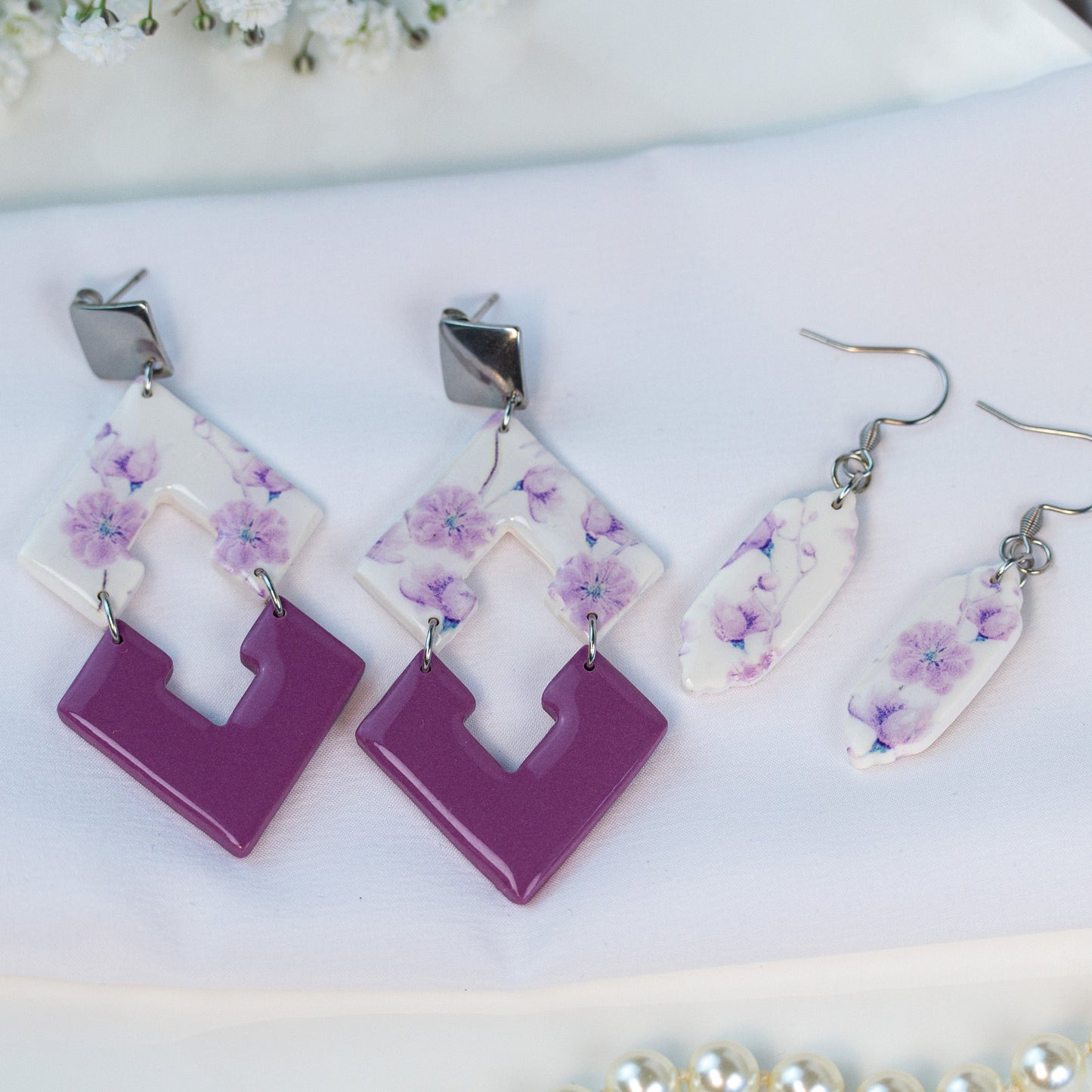 Mauve Bloom – Ohrringe
