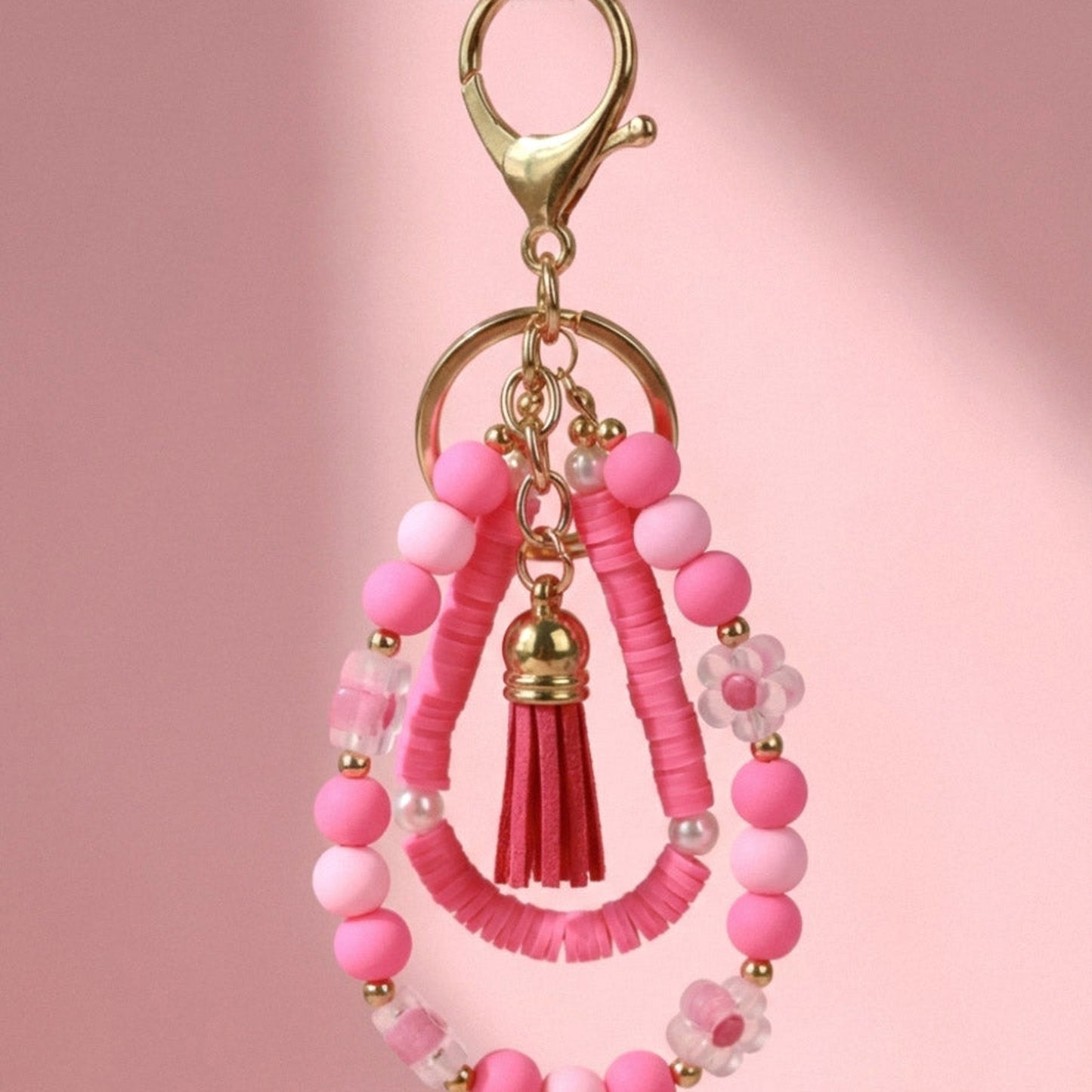 Happy Pink – Pinker Bag Charm mit verspielten Details