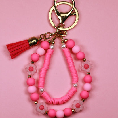 Happy Pink – Pinker Bag Charm mit verspielten Details