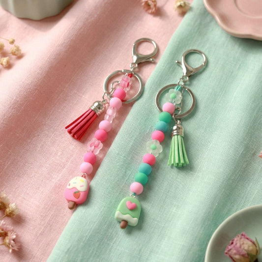 Creamy Charm – Verspielter Taschenanhänger in Eiscreme-Optik