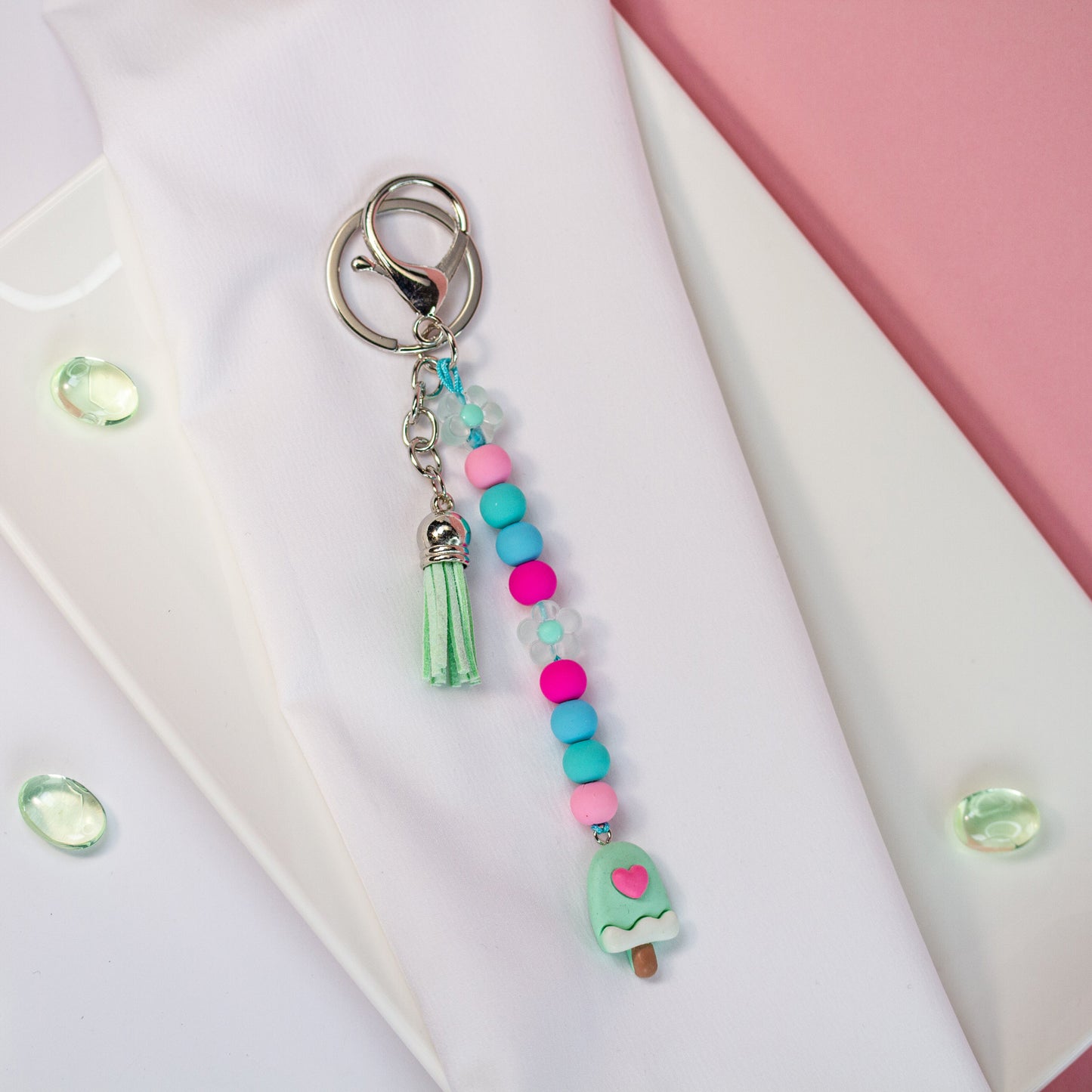 Creamy Charm – Verspielter Taschenanhänger in Eiscreme-Optik