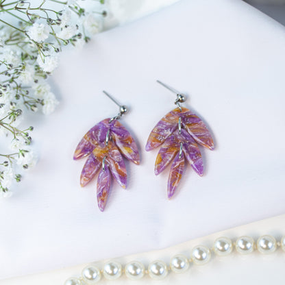 Lilac Lemon Marble – Ohrringe