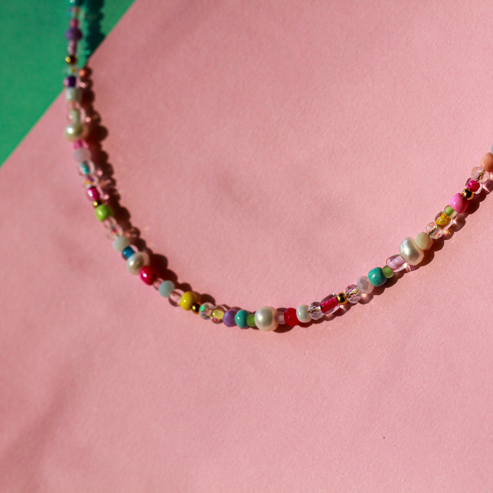 Rainbow Beads - Halskette