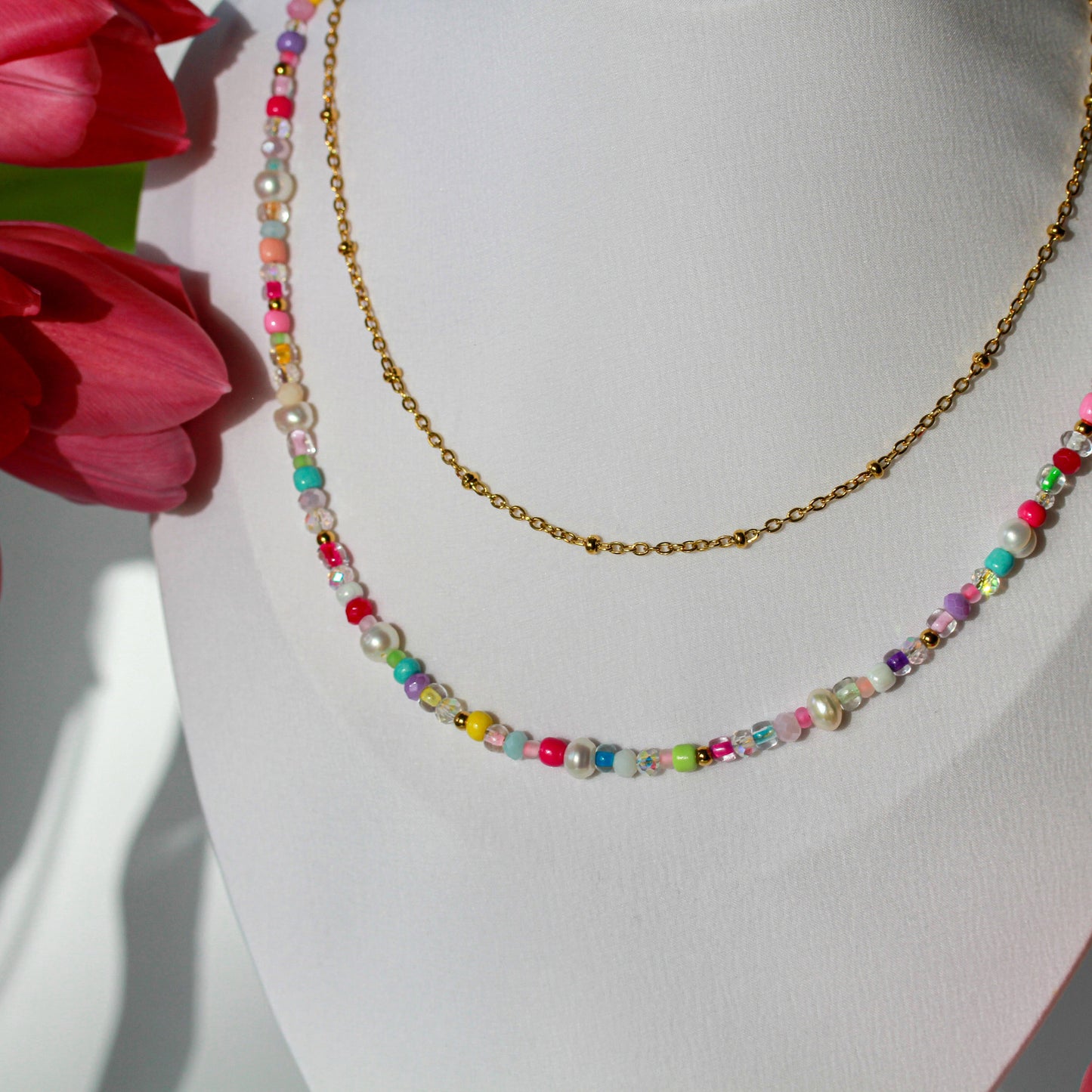 Rainbow Beads - Halskette