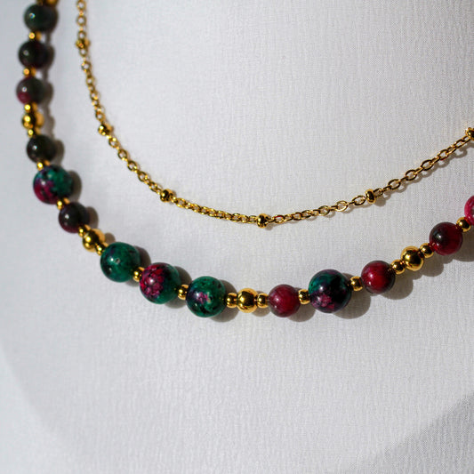 Zoisite Glow – Halskette