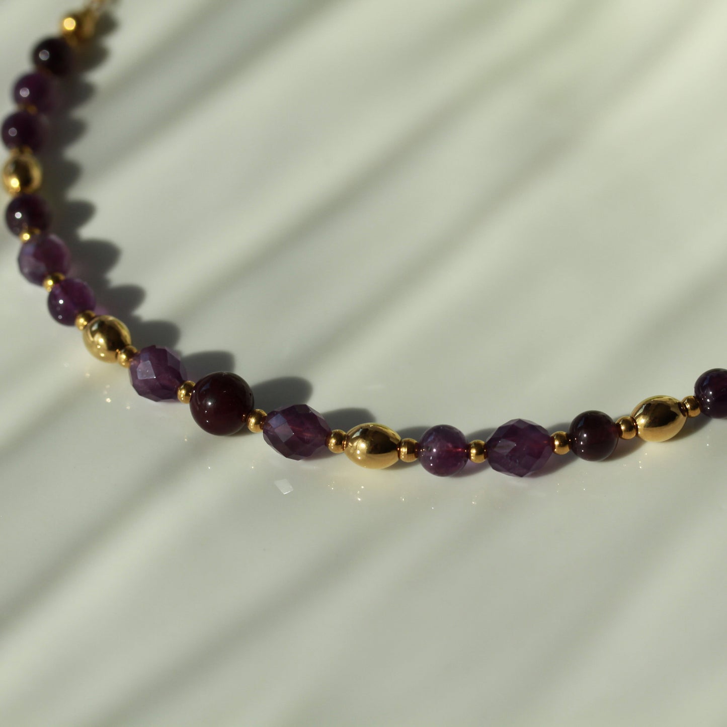 Amethyst – Violette Naturstein-Halskette