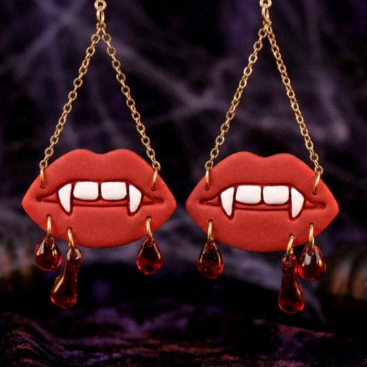 Bloody Lips – Ohrringe