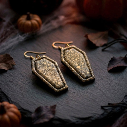 Black Gold Coffin – Ohrringe