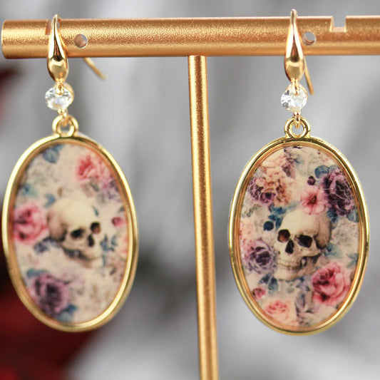 Vinted Skull Roses – Ohrringe