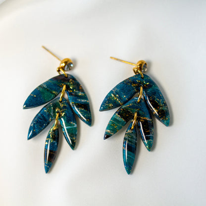 Emerald Noir Marble - Ohrringe