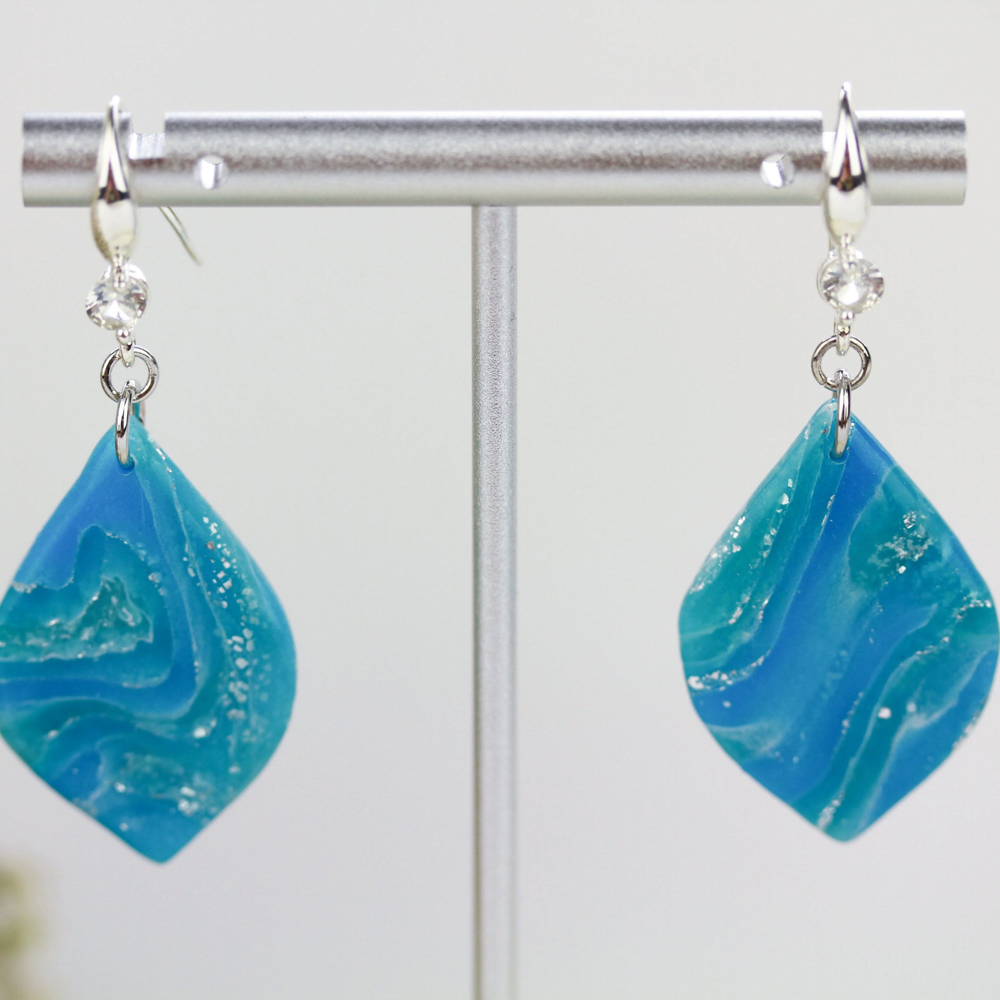 Blue Silver Swing – Ohrringe