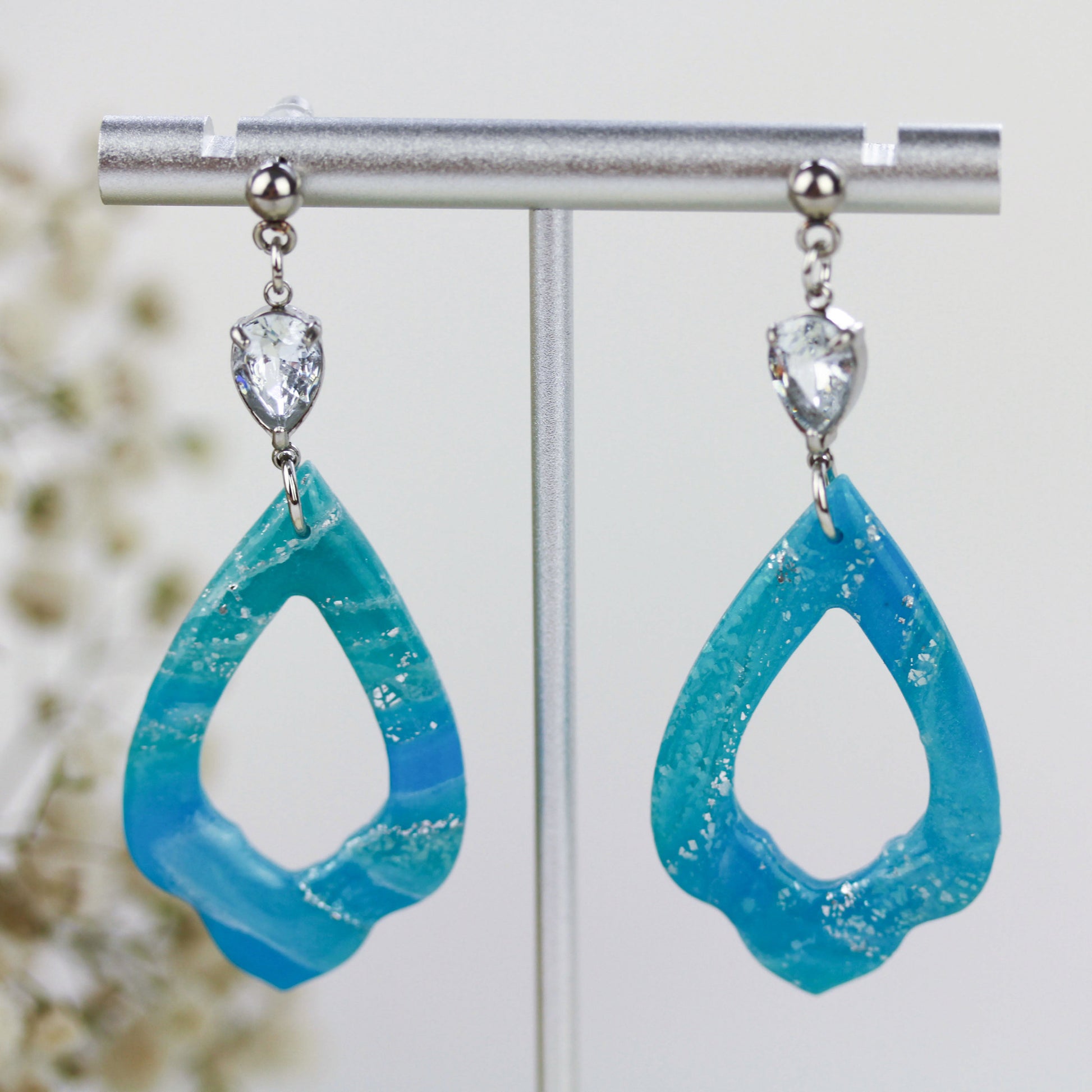 Blue Silver Swing – Ohrringe