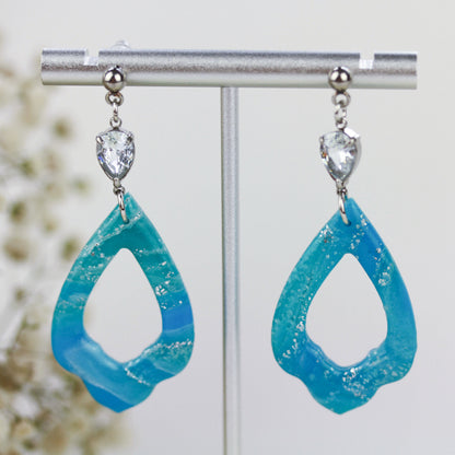 Blue Silver Swing – Ohrringe