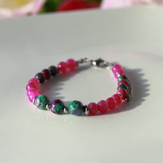 Ruby Zoisite Pop – Armband