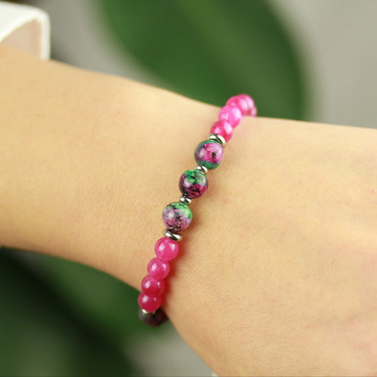 Ruby Zoisite Pop – Armband