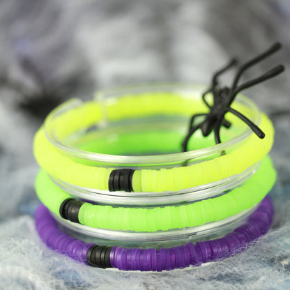 Neon Spell – Katsuki 3er-Armbandset mit schwarzen Akzenten