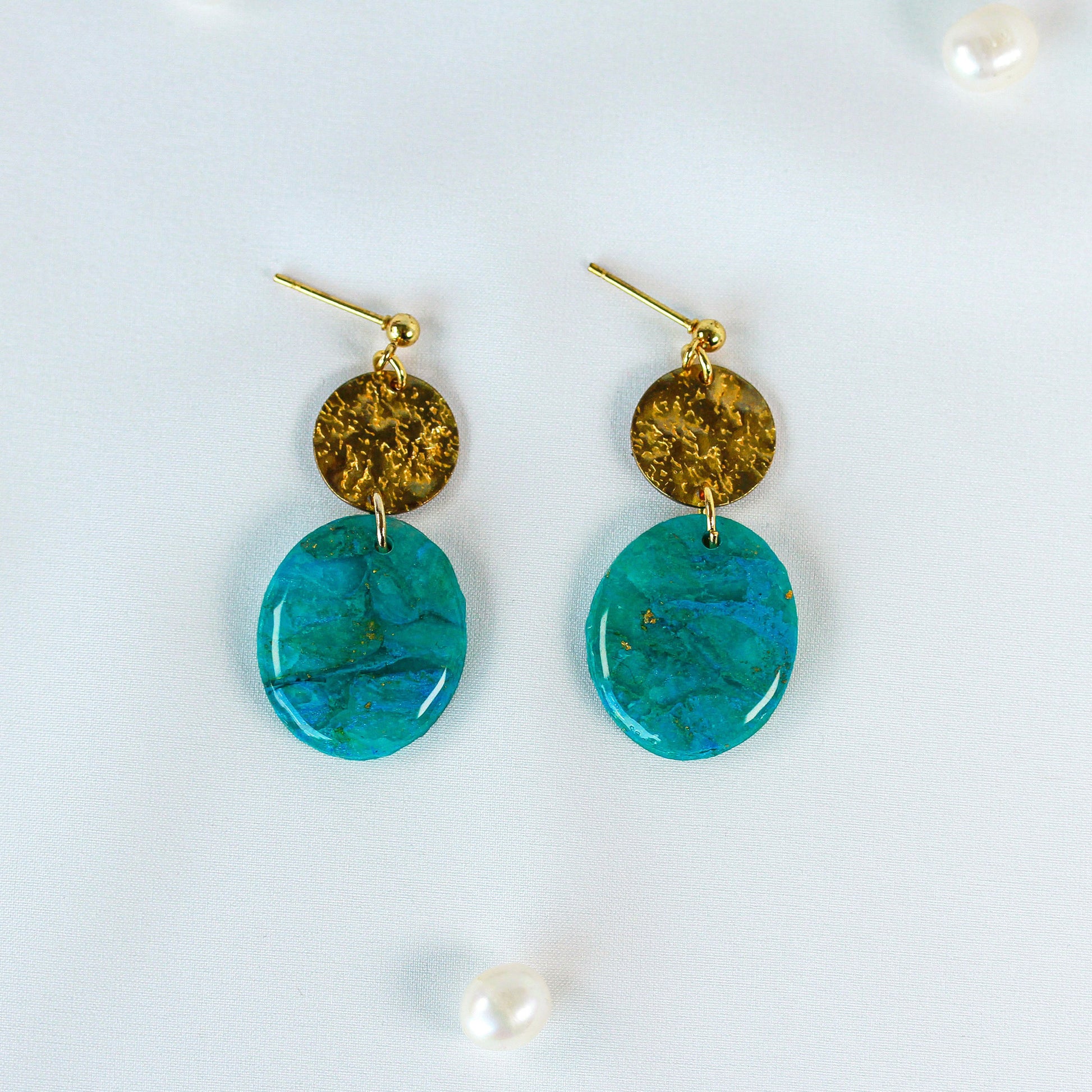 Turquoise Gold – Ohrringe
