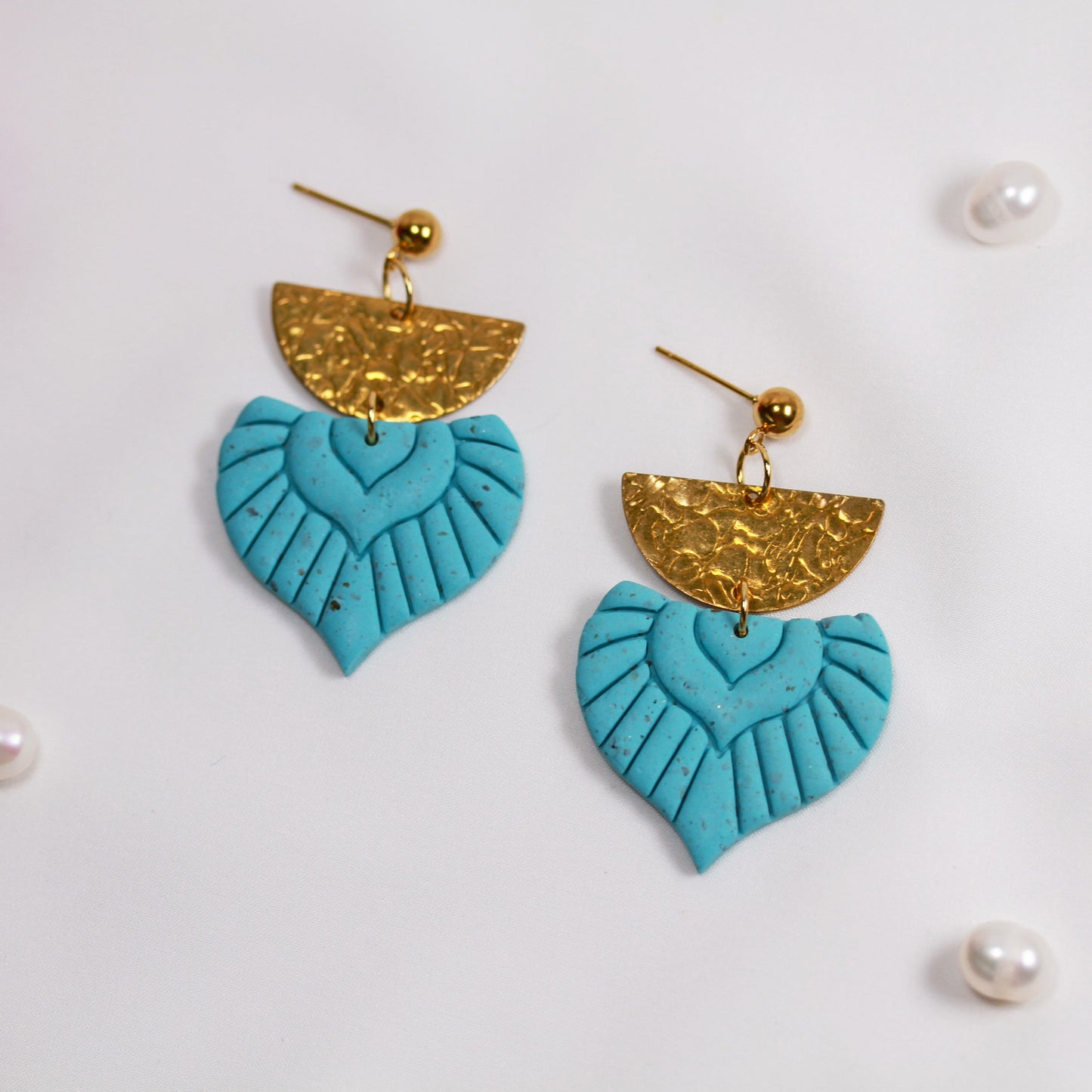 Turquoise Boho Gold – Ohrringe