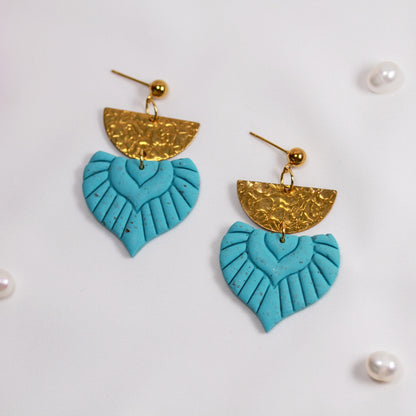 Turquoise Boho Gold – Ohrringe
