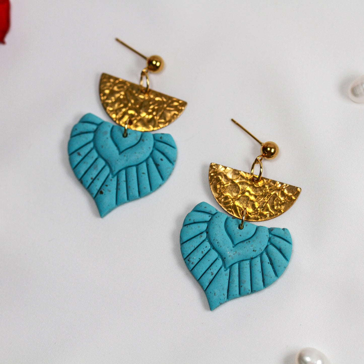 Turquoise Boho Gold – Ohrringe