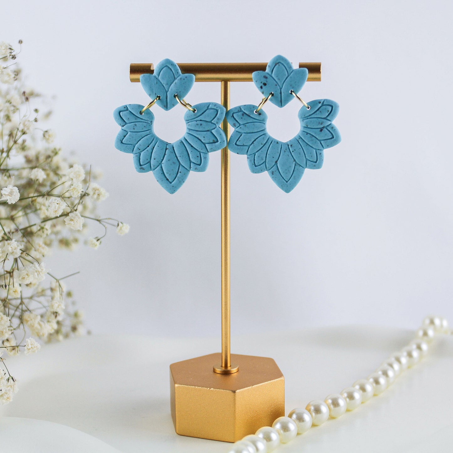 Turquoise Boho – Statement Ohrringe