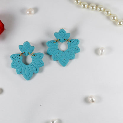 Turquoise Boho – Statement Ohrringe