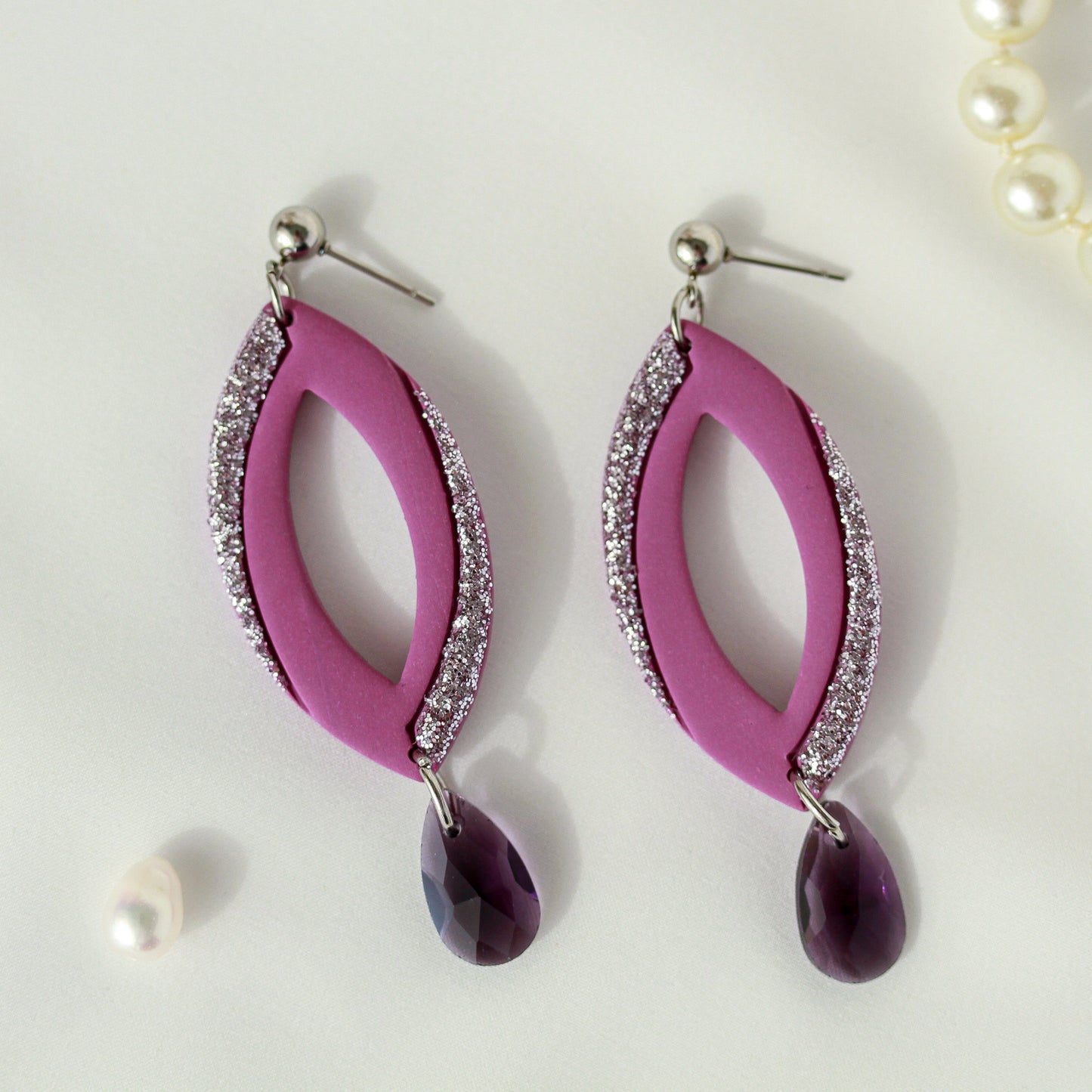 Crystal Veil Lilac – Ohrringe