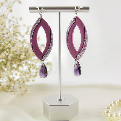 Crystal Veil Lilac – Ohrringe