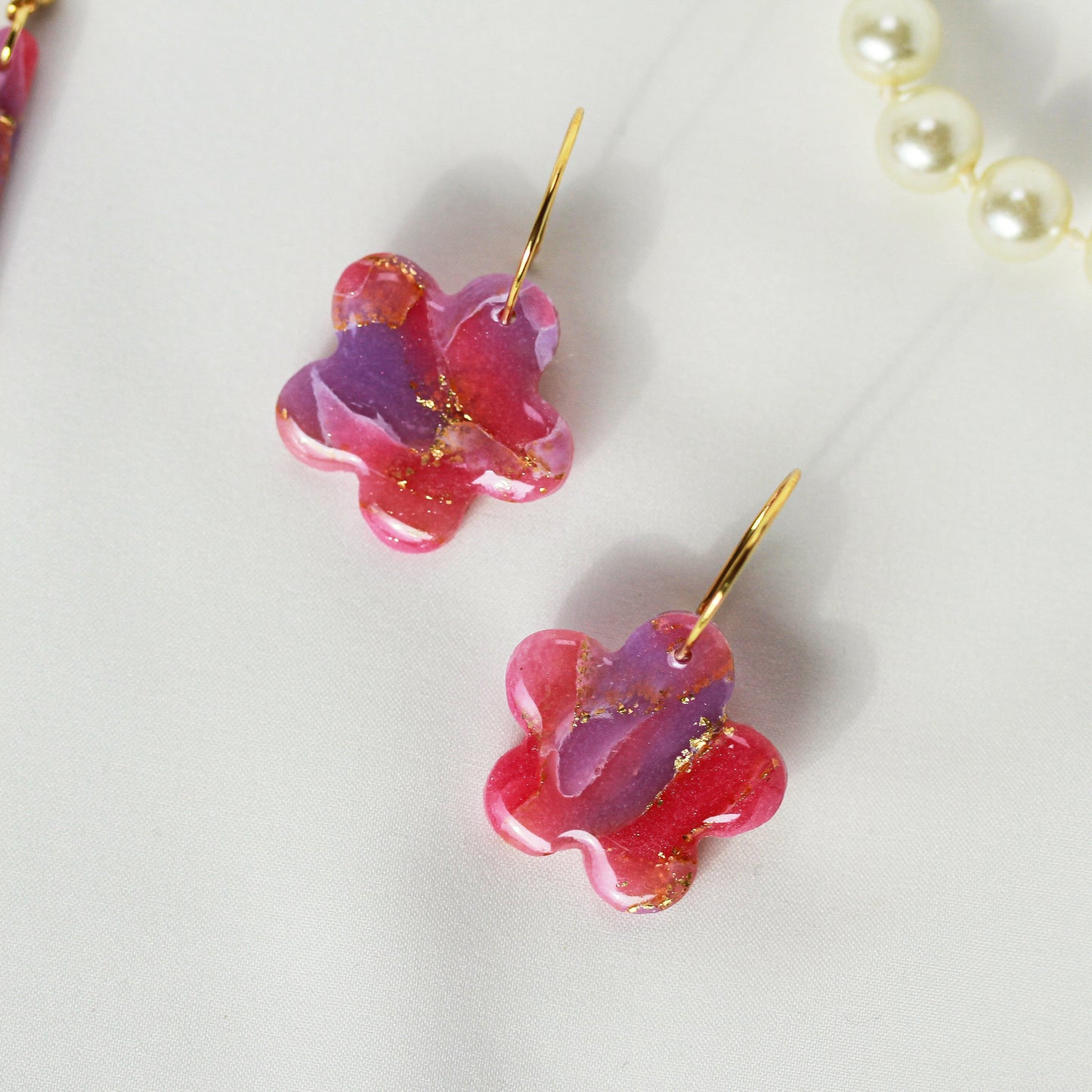 Rosé Lilac Aura – Ohrringe