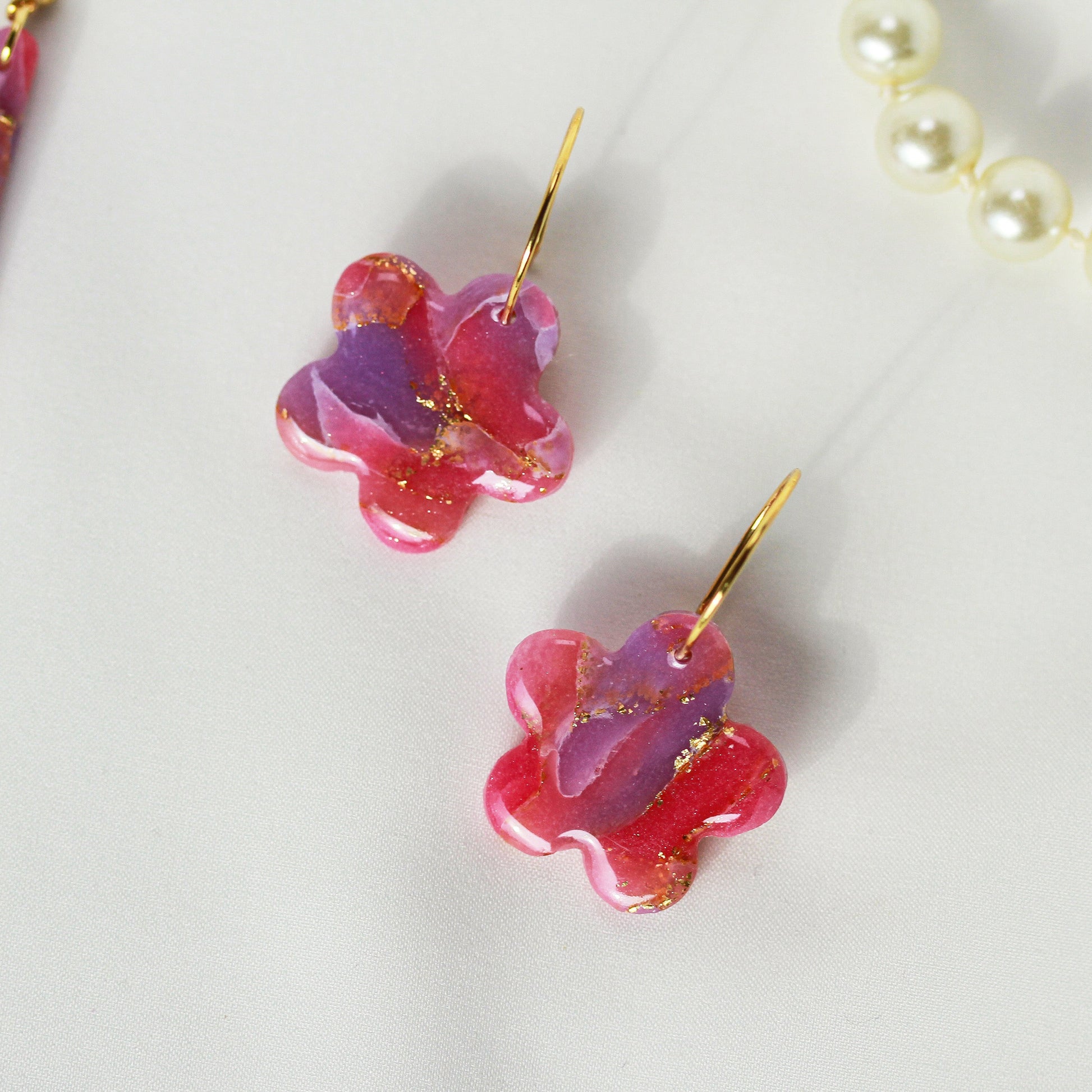 Rosé Lilac Aura – Ohrringe