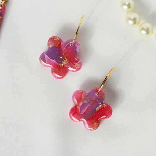 Rosé Lilac Aura – Ohrringe