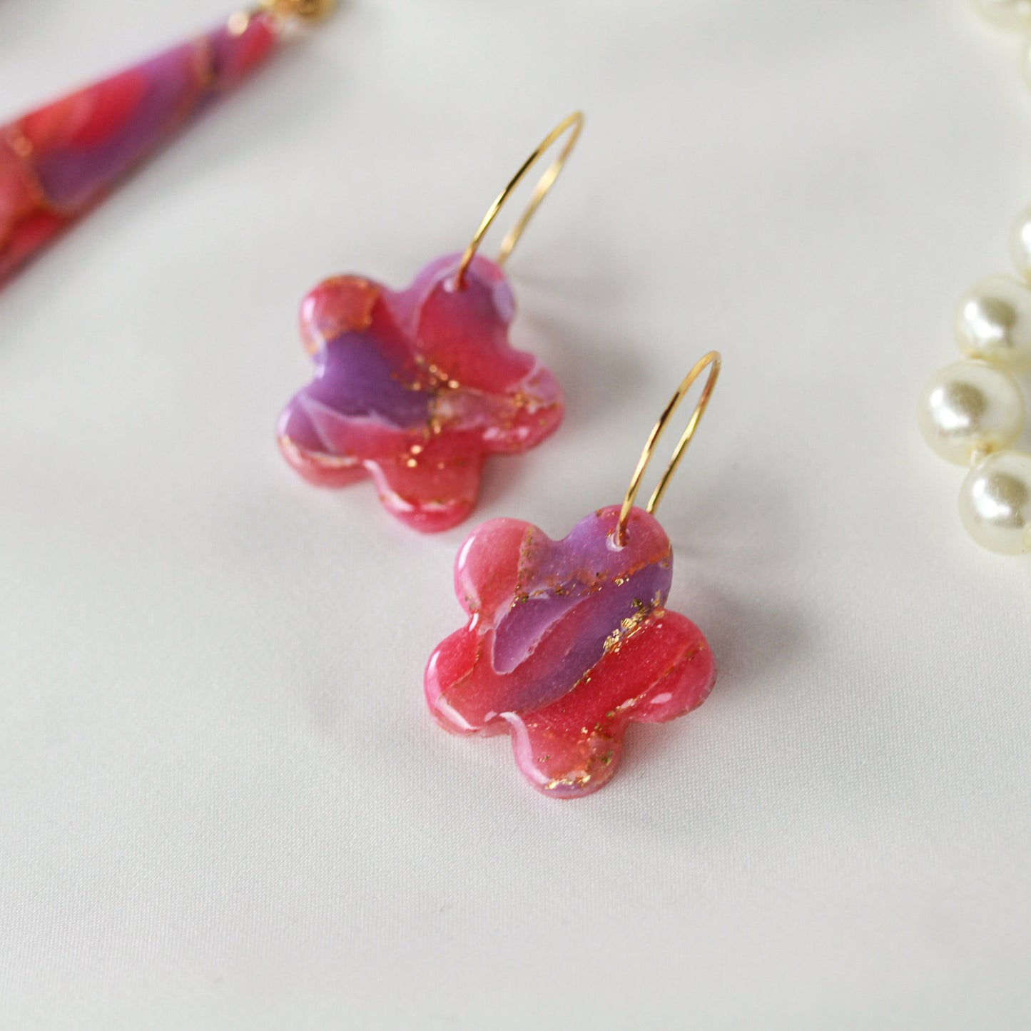 Rosé Lilac Aura – Ohrringe