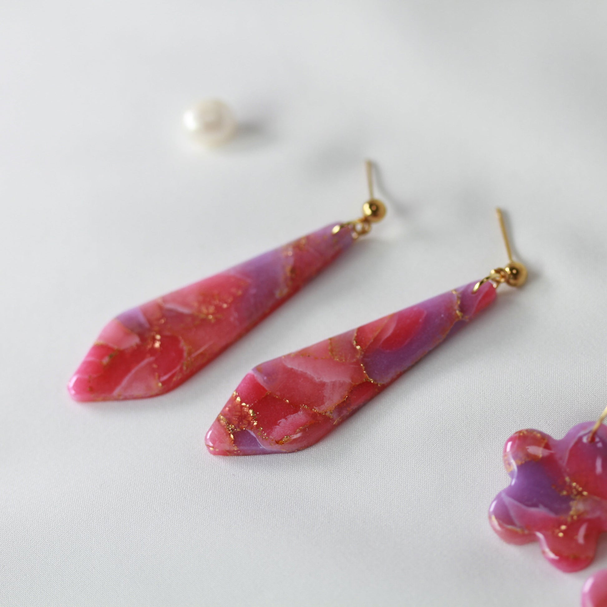 Rosé Lilac Aura – Ohrringe