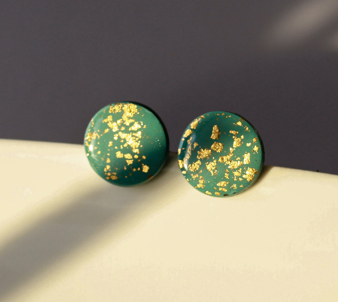 Golden Turquoise Oriental – Türkisfarbene Ornament-Ohrringe